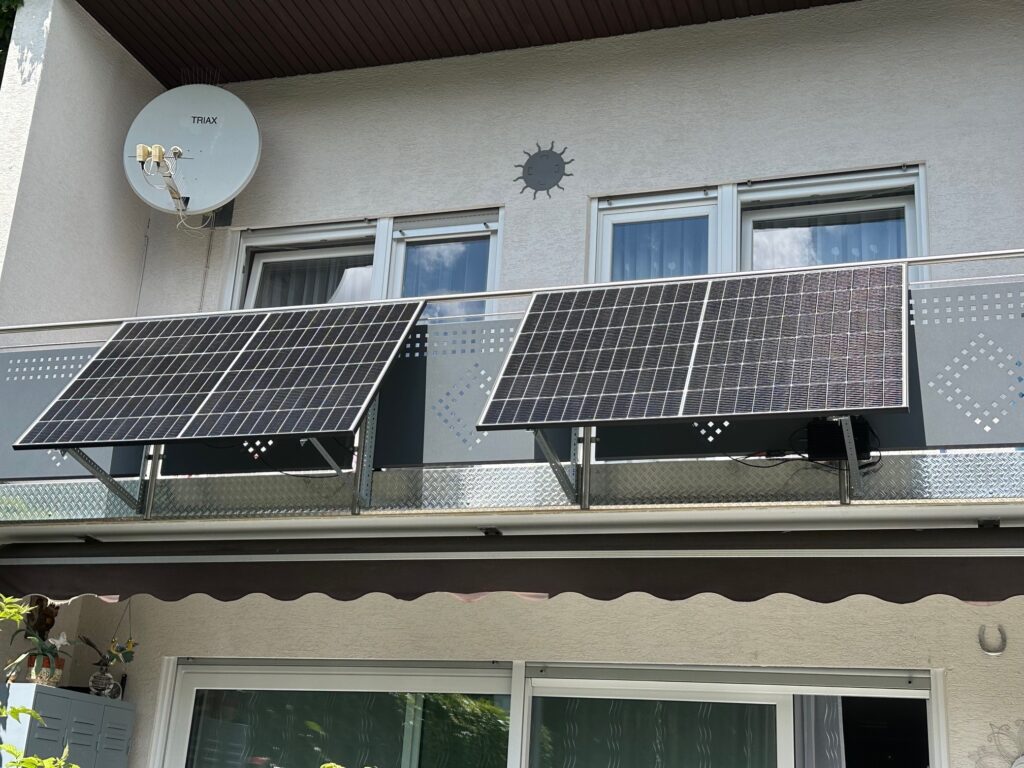 Balkonkraftwerke am Haus